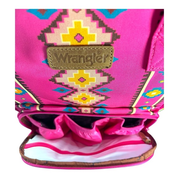 Wrangler Pink Aztec Backpack - Brand New with Tags - Picture 5 of 13